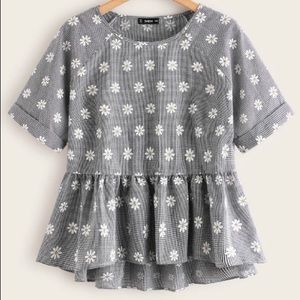 Floral Peplum Top